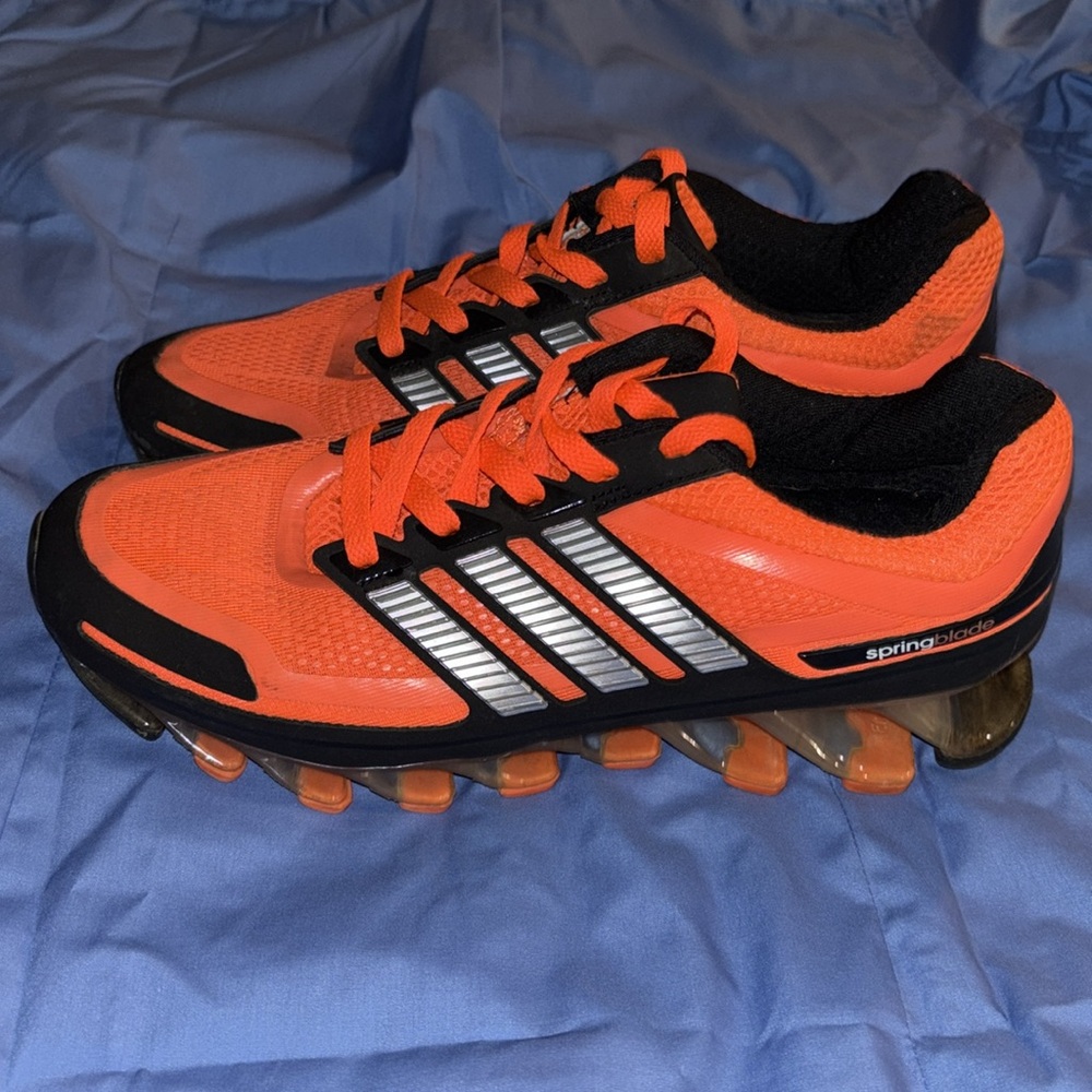 ORIGINAL Adidas SpringBlade size 7.5 mens size. Beautiful dark orange/red